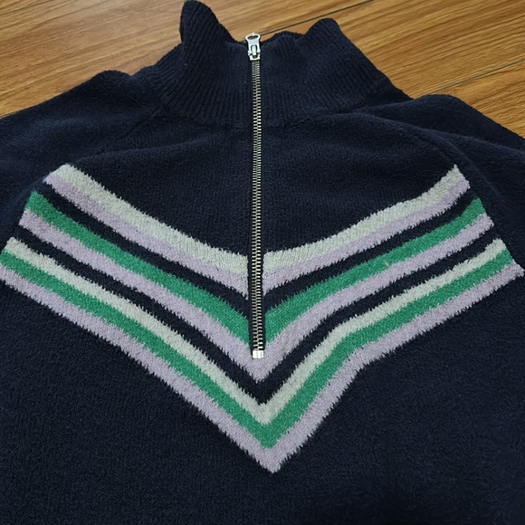aerie Zip-neck Sweater Small - Picture 2 of 7